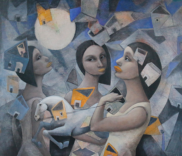 Amazonas II,Técnica mixta de 70cm x 80 cm	