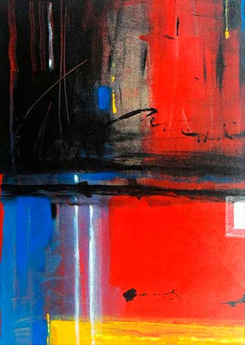 La frialdad . Acrílico sobre lienzo 50 x 40 cm año 2014	