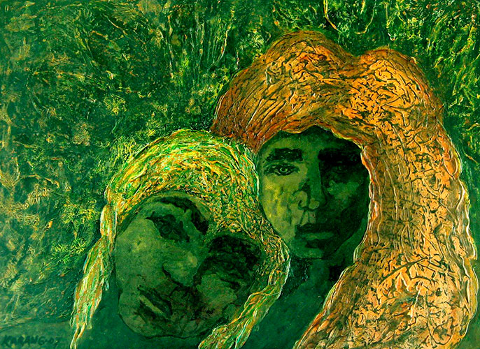 Serie mujeres por dentro. 60x80. Mixta/cartulina.	