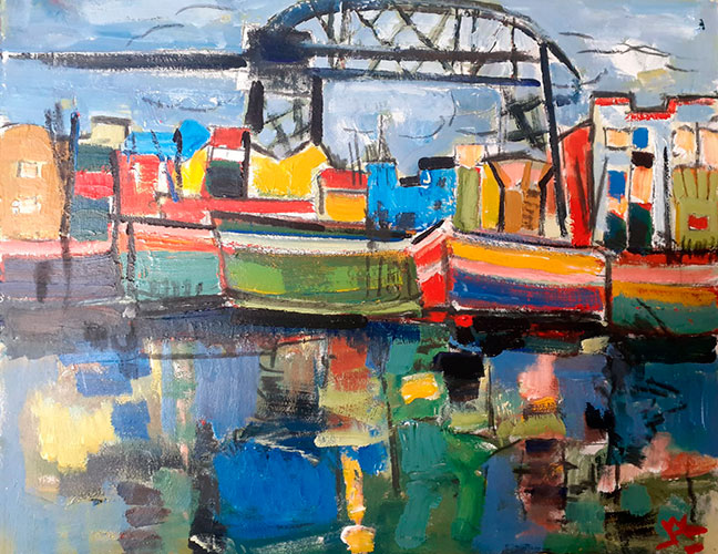 La boca. 40x50. Acrílico 	