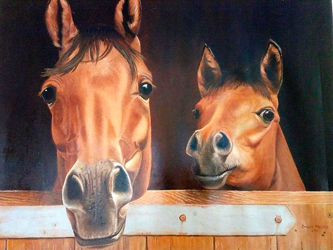 Las Curiosas. 60x80. Oleo sobre Lienzo	