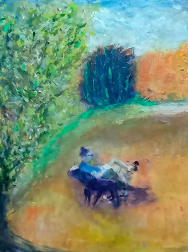 Descanso, óleo sobre tela, 60 x 40 cm	